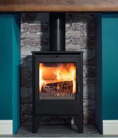 BUBBLE 4B OVEN STOVE 4KW DRY MULTI FUEL BLACK