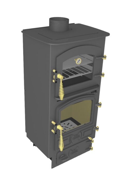 BUBBLE 4B OVEN STOVE MULTI FUEL SMALL BOILER ANTHRACITE