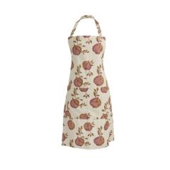 W4196 AGA POMEGRANATE ECRU APRON