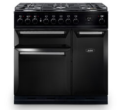 AGA MASTERCHEF DELUXE 90 DUAL FUEL COOKER BLACK