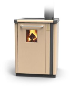 THERMOROSSI BOSKY 30 BOILER IN BEIGE WITH VITRIFIED BOILER MULTIFUEL