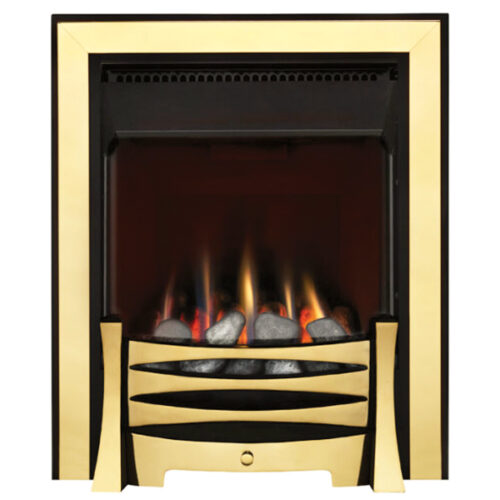 BURLEY 4260R PERCEPTION FLUELESS GAS STOVE WITH REMOTE CONTROL BRASS