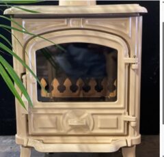 FRANCO BELGE BELFORT OIL 5KW STOVE ENAMEL IVORY