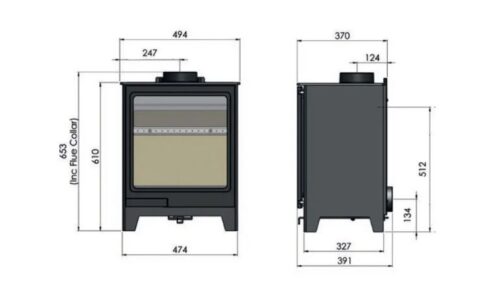 HUNTER ALLURE 5 WOODBURNING STOVE