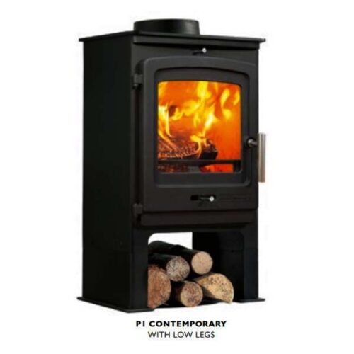 PORTWAY P1 CONTEMPORARY MULTIFUEL LOW LEG BLACK