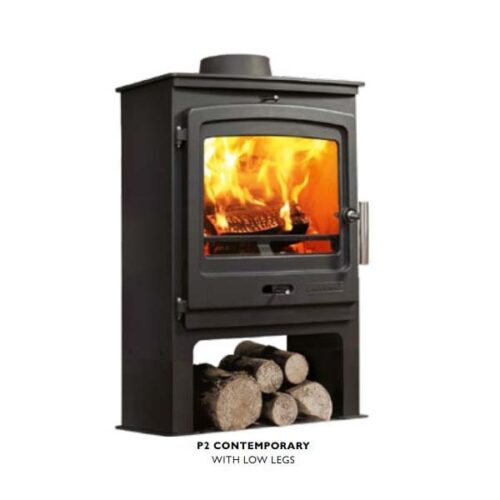 PORTWAY P2 CONTEMPORARY MULTIFUEL LOW LEG BLACK