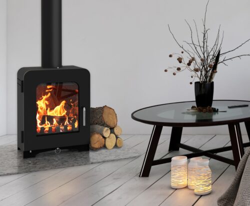 SALTFIRE ST2 MODEL M/F 5KW STOVE DEFRA APPROVED