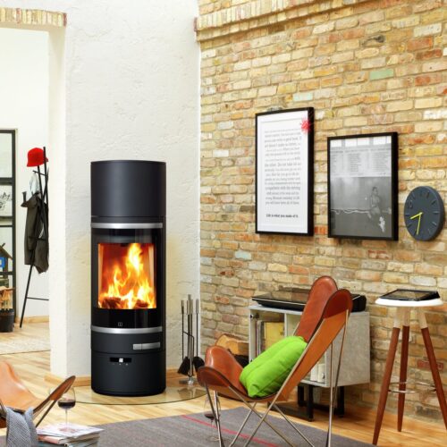 SCAN 85-6 HT WOOD STOVE BLACK