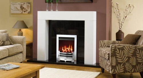 STOVAX MALMO WHITE LACQUERED WOODEN MANTEL 3561W