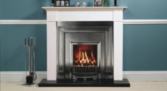 STOVAX BROMPTON, WHITE LACQUERED WOODEN MANTEL 3565W