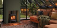 STOVAX HUNTINGDON 20 ECO A* MULTIFUEL STOVE WITH TRACERY DOOR