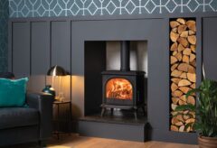 STOVAX HUNTINGDON 30 ECO A* MULTI FUEL STOVE WITH CLEAR DOOR