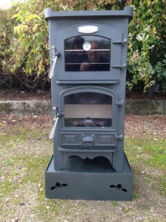 BUBBLE 1 PIE POD 2-3KW WET OIL ANTHRACITE OVEN STOVE