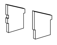 CARRON 5KW ECO 2022 2 X REPLACEMENT SIDE FIREBRICKS