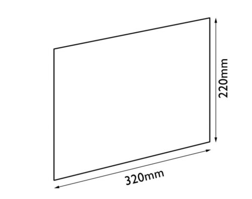 CARRON 4.7KW BHO  DOOR GLASS