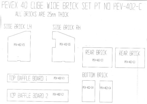 FULL BRICK SET PEVEX BOHEMIA X40 QUBE WIDE