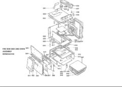 AGA RAYBURN R04M9342030 FIRE BOX SIDE PROTECTION PLATE KIT FOR 460K 480K