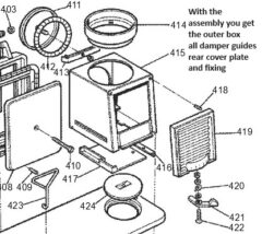 AGA FLUE CHAMBER ASSY          SMF RS2E91165